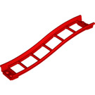 LEGO Rood Rail 2 x 16 x 3 Bow Omgekeerd met 3.2 Shaft (34738)