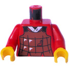 LEGO rot Robber mit Schwarz rag Hut Torso (973)
