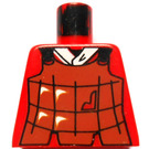 LEGO Rojo Robber con Negro rag Sombrero Torso sin brazos (973)