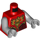 LEGO Červená Rogon Minifigurka Trup (973 / 76382)