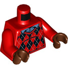 LEGO Rood Ron Barney Minifig Torso (973 / 76382)
