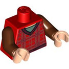 LEGO Rood Ron Weasley Torso, Plaid Sweater (973 / 76382)