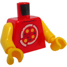 LEGO Červená Ronny Minifigurka Trup (973 / 76382)