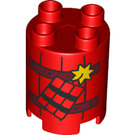 LEGO Red Round Brick 2 x 2 x 2 with Dynamite (43511 / 98225)