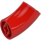 LEGO Red Round Brick with Elbow (Longer) (5489)