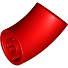 LEGO Red Round Brick with Elbow (Shorter) (1986 / 65473)