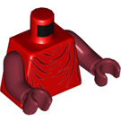 LEGO Red Royal Guard with Dark Red Arms and Hands Minifig Torso (76382)
