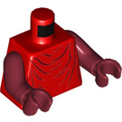 LEGO Royal Guard with Dark Red Arms and Hands Minifig Torso (973 / 76382)