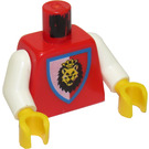 LEGO Červená Royal Knights Lev Hlava Trup (973 / 73403)