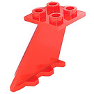 LEGO Rouge Aileron 2 x 2 x 4 avec assiette (3479)