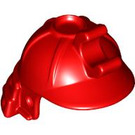 LEGO Red Samurai Helmet with Clip and Long Visor (65037 / 98128)