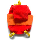 LEGO Rosso Scala Zaino con Arancione Pockets e Giallo Straps