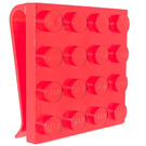 LEGO Red Scala Plate 4 x 4 with Clip