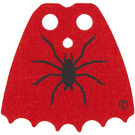 LEGO Rojo Scalloped Capa con Araña (71351)