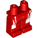 LEGO Rood Scuderia Ferrari SF16-H Driver Minifigure Heupen en benen (3815 / 31997)