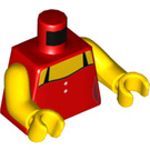 LEGO rouge Sharon Shoehorn Minifig Torse (973 / 76382)