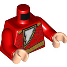 LEGO Red Shazam Minifig Torso (973 / 76382)