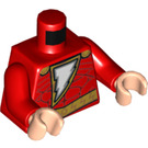 LEGO Rojo Shazam Minifigura Torso (973 / 76382)