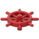 LEGO Red Ship Wheel with Unslotted Pin (4790 / 52395)