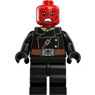 LEGO Röd Skalle med Brun Bälte Minifigur