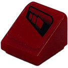 LEGO Red Slope 1 x 1 (31°) with Headlight on Red Background Right Sticker (50746)