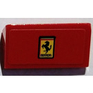 LEGO Red Slope 1 x 2 (31°) with Ferrari Emblem Sticker (85984)