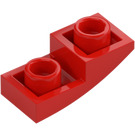 LEGO Czerwony Nachylenie 1 x 2 Zakrzywiony Odwrotny (24201)