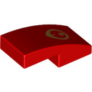 LEGO Red Slope 1 x 2 Curved with Eye (11477 / 75431)