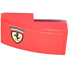 LEGO Red Slope 1 x 2 Curved with Ferrari Logo Left Side Sticker (11477)