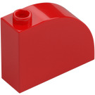 LEGO Rojo Con pendiente 1 x 3 x 2 Curvo (33243)