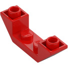 LEGO Rød Skråning 1 x 4 (45°) Dobbel Omvendt med Open Senter (32802)