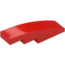 LEGO Rood Helling 1 x 4 Gebogen (11153 / 61678)