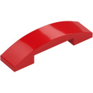 LEGO Rood Helling 1 x 4 Gebogen Dubbele (93273)