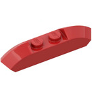 LEGO rot Steigung 1 x 4 Gebogen mit Sloped Ends und Zwei oben Bolzen (40996)