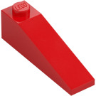 LEGO Rojo Con pendiente 1 x 4 x 1 (18°) (60477)