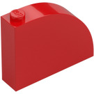 LEGO Red Slope 1 x 4 x 3 Curved (65734)