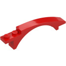 LEGO Red Slope 1 x 8 x 1.6 Curved with Arch (50967)