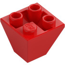 LEGO Rood Helling 2 x 2 (45°) Omgekeerd (3676)