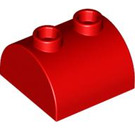 LEGO Red Slope 2 x 2 Curved with 2 Studs on Top (30165)