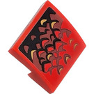 LEGO Red Slope 2 x 2 Curved with Dragon Scales Sticker (15068)
