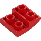 LEGO Röd Backe 2 x 2 x 0.7 Böjd Omvänd (32803)