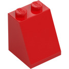 LEGO Red Slope 2 x 2 x 2 (65°) with Bottom Tube (3678)