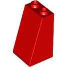 LEGO Red Slope 2 x 2 x 3 (75°) Hollow Studs, Rough Surface (3684 / 30499)