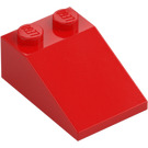 LEGO Punainen Luiska 2 x 3 (25°) karkealla pinnalla (3298)