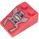 LEGO Rouge Pente 2 x 3 (25°) avec Sand Rouge Machinery avec surface rugueuse (3298 / 84529)