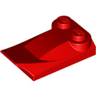 LEGO rouge Pente 2 x 3 x 0.7 Incurvé avec Aile (47456 / 55015)