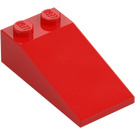 LEGO Rojo Con pendiente 2 x 4 (18°) (30363)