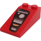 LEGO Red Slope 2 x 4 (18°) with Ferrari Headlight (Right) (30363 / 52558)