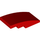 LEGO Red Slope 2 x 4 Curved (93606)