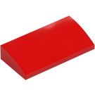 LEGO Rosso Pendenza 2 x 4 Curvo con tubi alla base (88930)